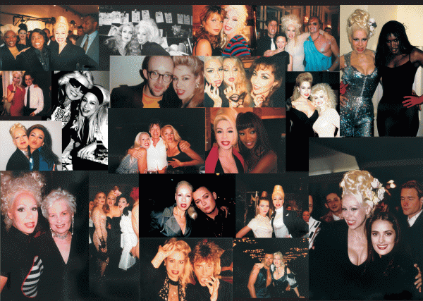 Over the years she became good friends with many other celebrities.