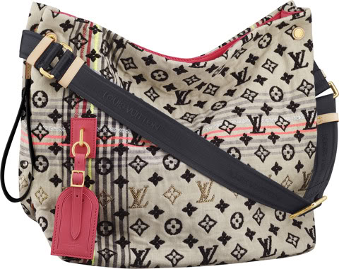 Louis Vuitton Cheche Bohemian Handbag Monogram Jacquard Neutral