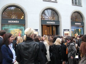 The new Hermès store in Zurich on Bahnhofstr. 28A