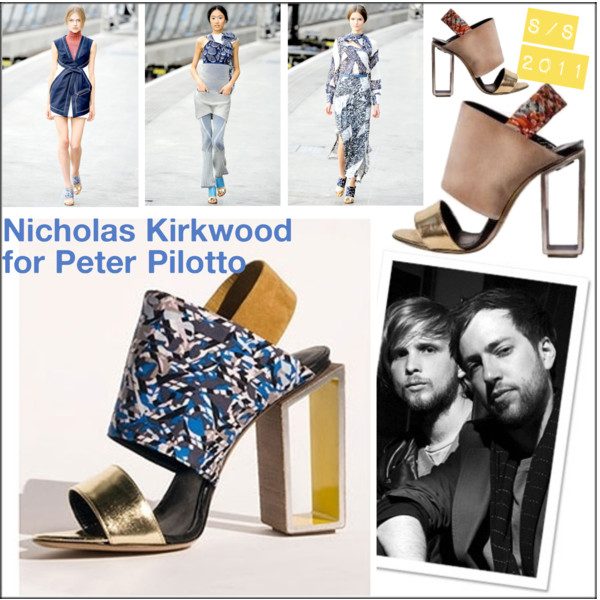  Nicholas Kirkwood x Peter Pilotto Oxford Pumps 5 Navy :  Clothing, Shoes & Jewelry