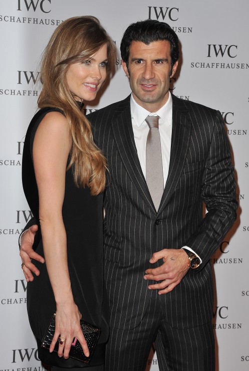 Luis Figo and his beautiful wife Helen Svedin