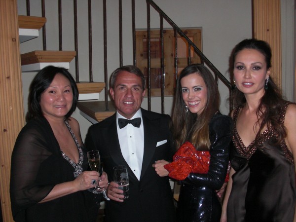 From left to right: curator Gigi Kracht, her husband hotelier Andrea Kracht, me and Inga Jacobi