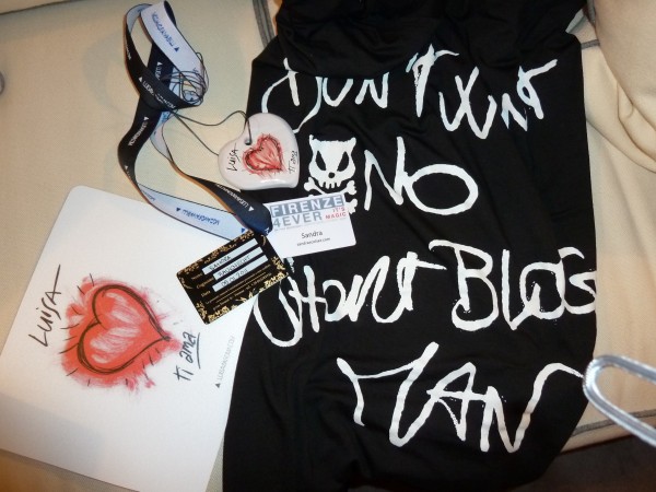 Goodie bag from Luisaviaroma with a limited edition T-shirt designed by Toxic Toy.