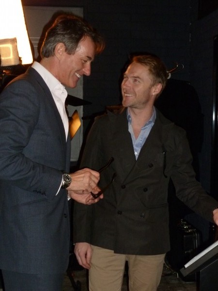 Tim Jeffries shares a laugh with Ronan Keating.