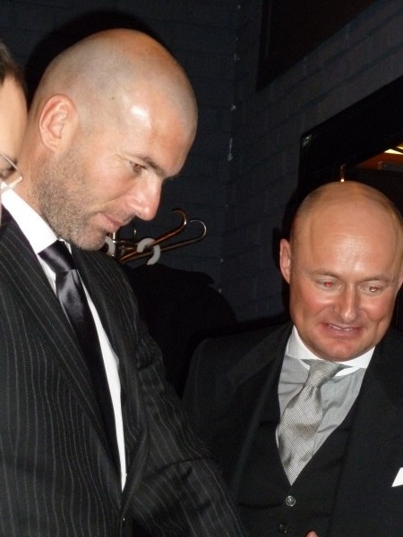 French former soccer player Zinédine Zidane with Georges Kern.