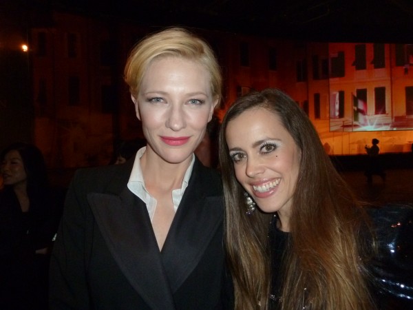 Cate Blanchett with me.