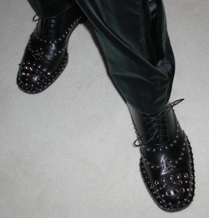 Gentleman with style: Andreas Knapp Voight wore the most extraordinary pair of shoes by Prada