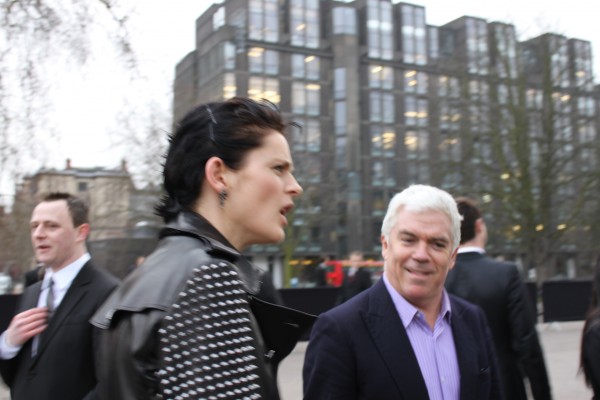 Stella Tennant in Burberry studs with Tim Blanks