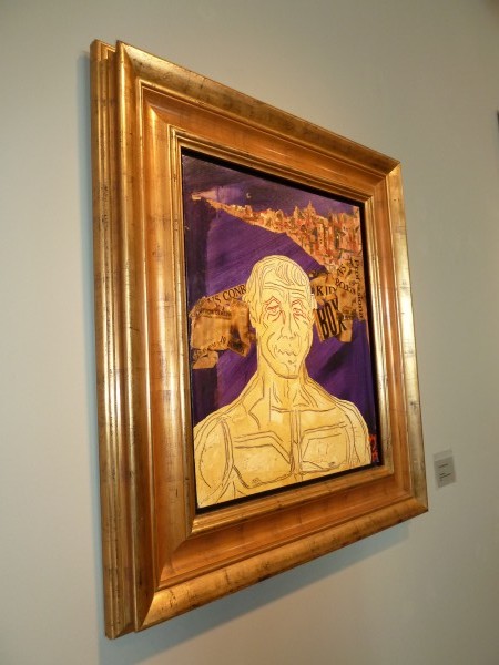 "Finding Rocky", Mixed media and artists frame, 1975