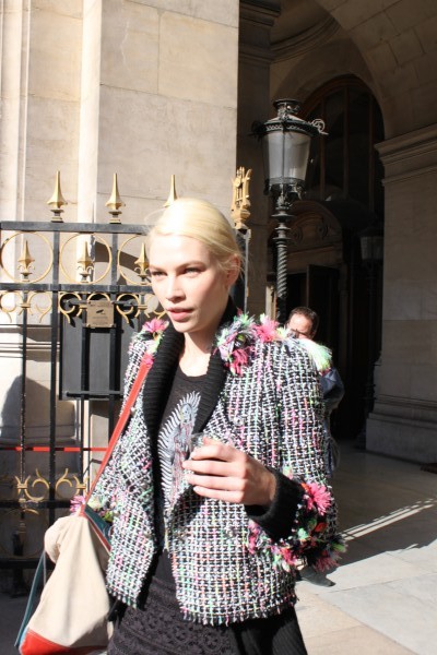 Aline Weber in a Marc Jacobs jacket