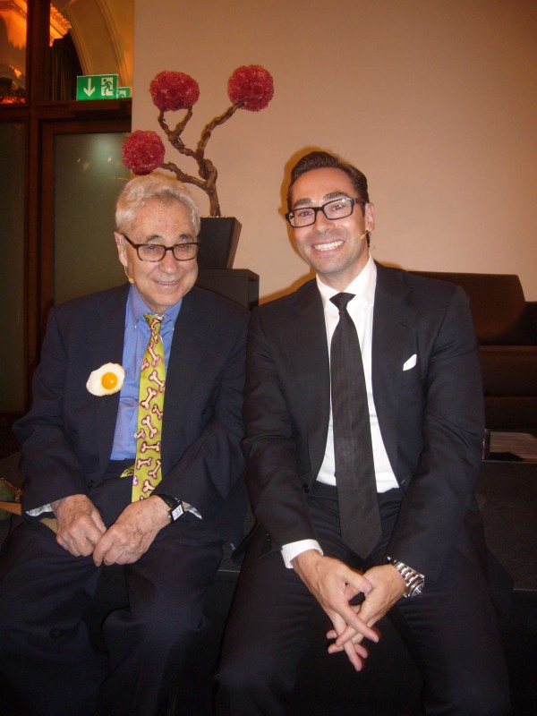 Elliott Erwitt with Mike Baur, Clariden Leu's new Head Private Banking Switzerland 