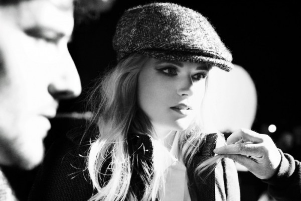 gabriella wilde behind the scenes at the burberry autumn winter 2012 ad campaign