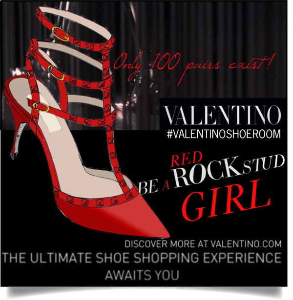 Valentino Shoe room