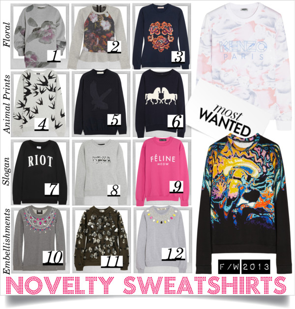 Novelty Sweatshirts FW2013