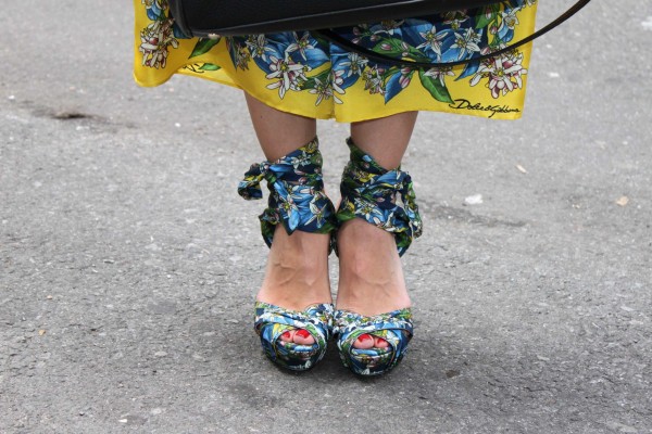 Lemon print shoes Dolce & Gabbana