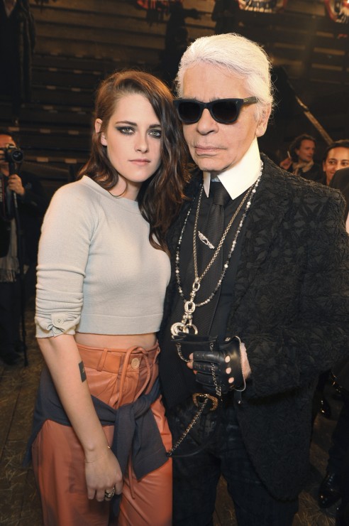 Karl Lagerfeld and Kristen Stewart