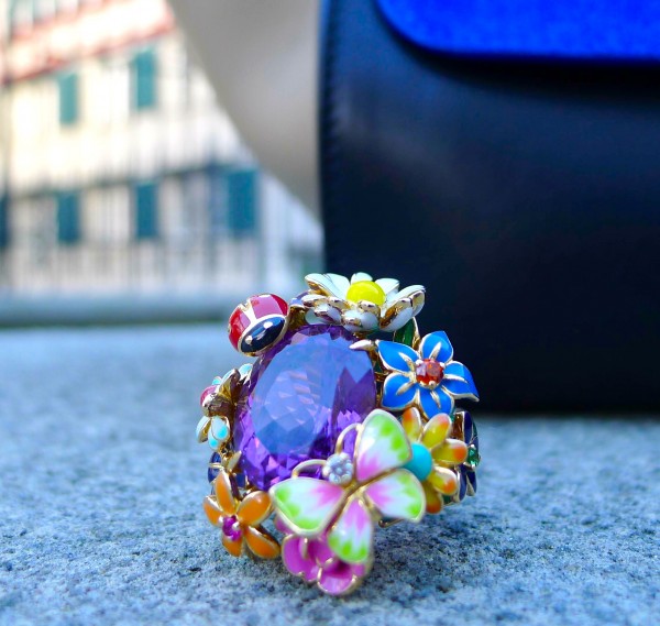 Bague Diorette with Amethyst