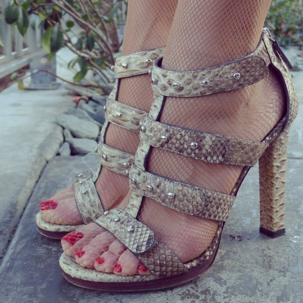 Gucci Python sandals