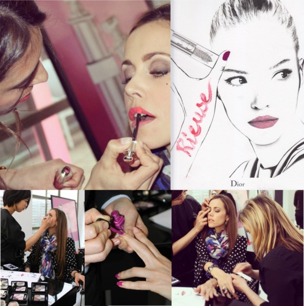 Dior Addict Event - Sandra Bauknecht - Getting makeup done