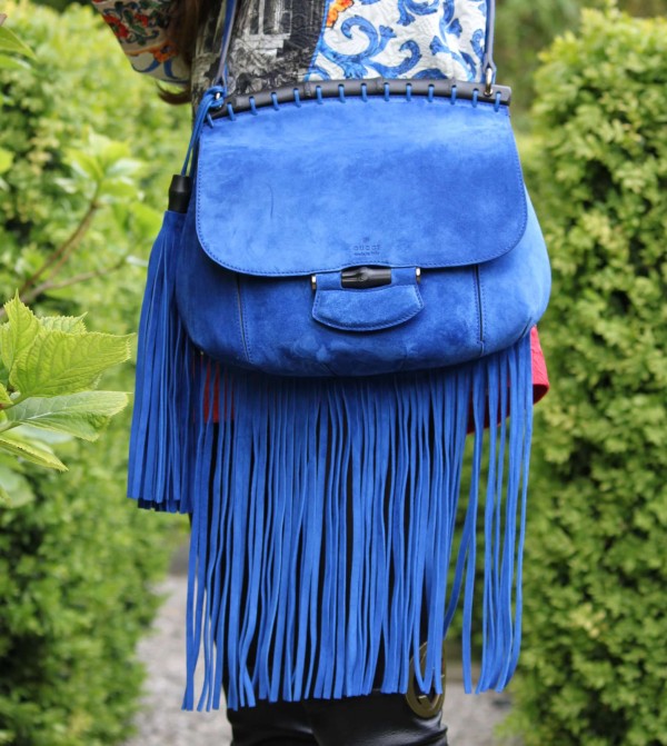 Gucci Fringed Suede Bag