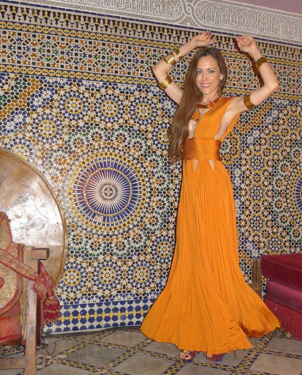 Sandra Bauknecht Dancing in Givenchy in Marrakesh
