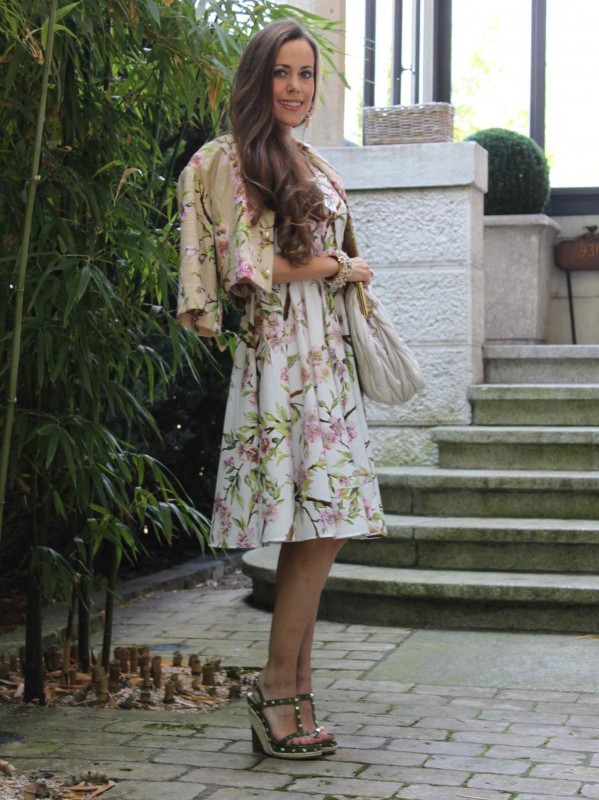 Sandra Bauknecht in Dolce Gabbana Floral 1