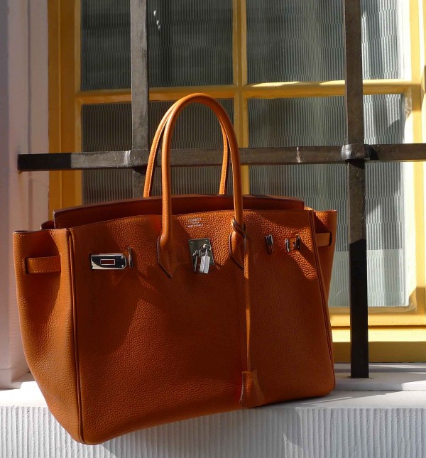 Birkin Bag by Hermès in Orange