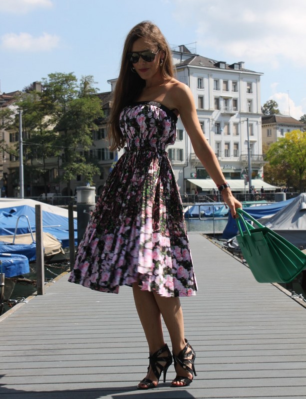 Sandra Bauknecht in Givenchy Floral Dress 4