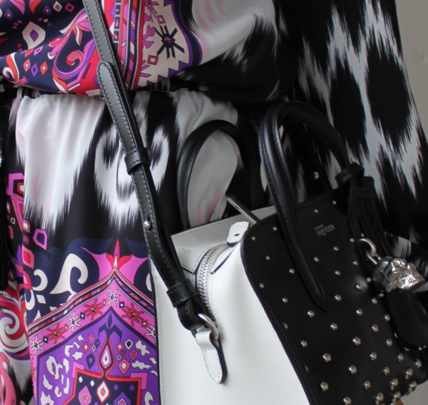 McQueen bag and Pucci Look