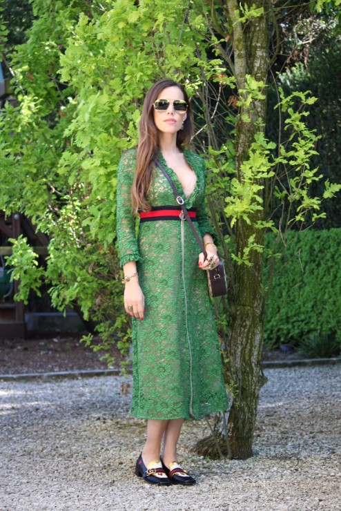 Sandra_Bauknecht_Gucci_Lace_dress_Green_1