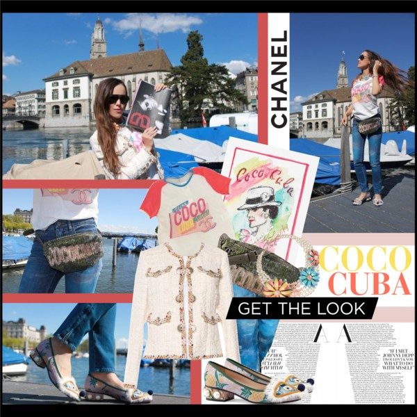 Chanel Viva Coco Cuba libre t-shirt White Cotton ref.423691 - Joli Closet