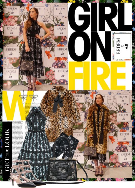 My Look: Girl on Fire in Erdem x H&M | Sandra's Closet