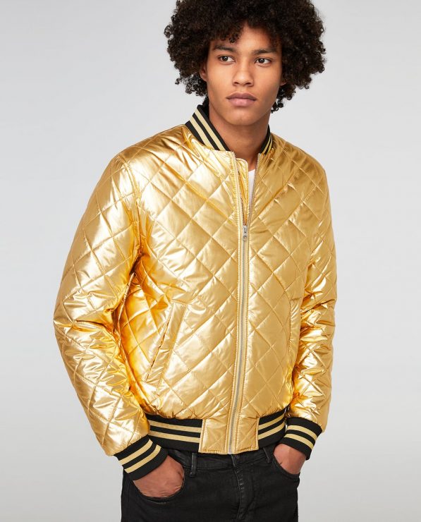 zara golden jacket