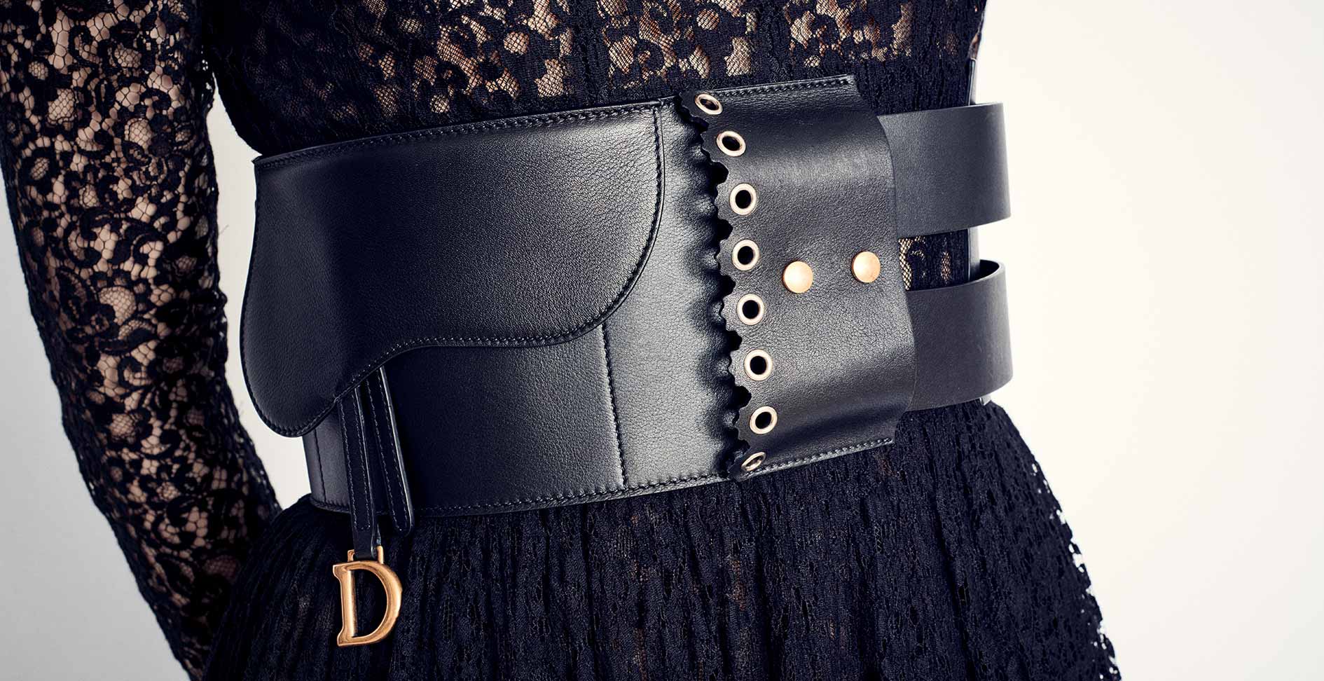 dior leather belt