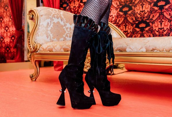 eksotisk lige Deqenereret burlesque can-can style boots | Sandra's Closet