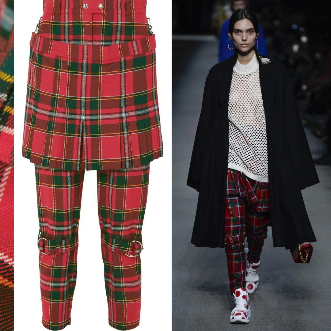 NEW AGE WOVEN PLAID PANTS