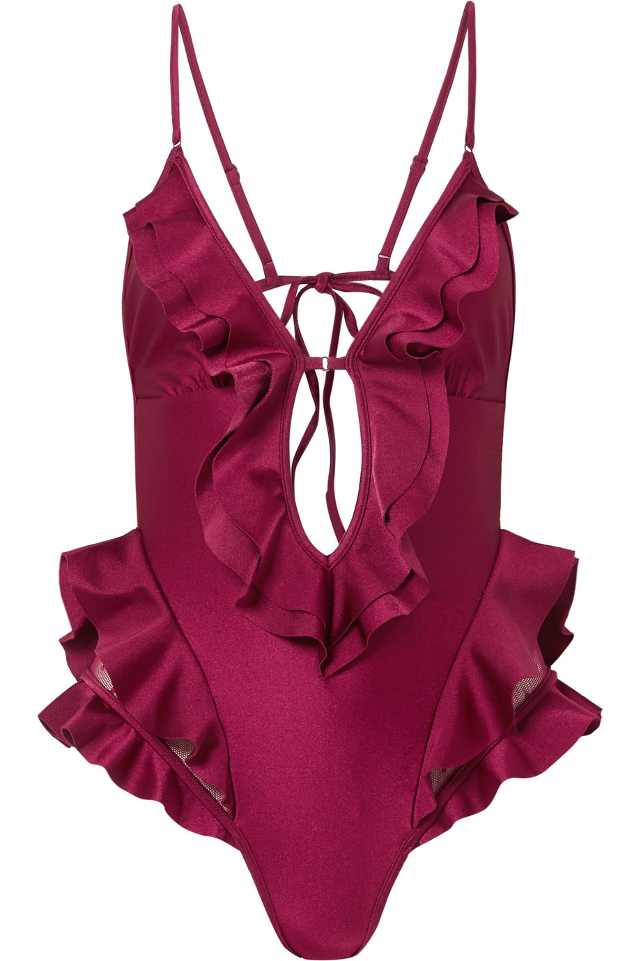 Retro Square Collar One Piece Swimsuit main image 0