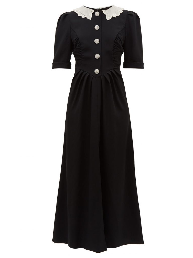 plus size dresses black tie Nightway 22023W Long Halter Formal Evening Dress Straps & Sleeves_Illusion Sleeves Size:16-36-37 Black Satin Boat Neck