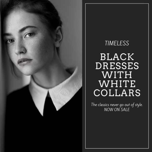 Black Dresses With White Collars ...