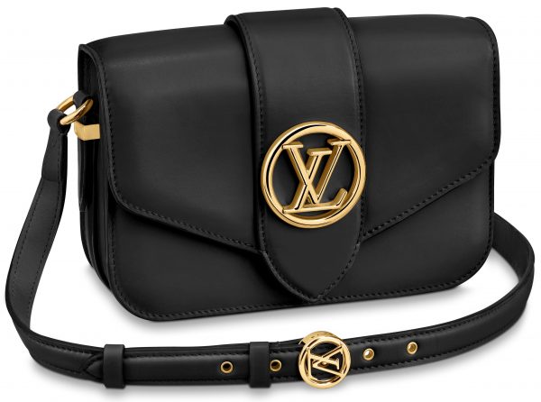 Louis Vuitton, Pont 9 Black Shoulder Bag, feines schwarz…