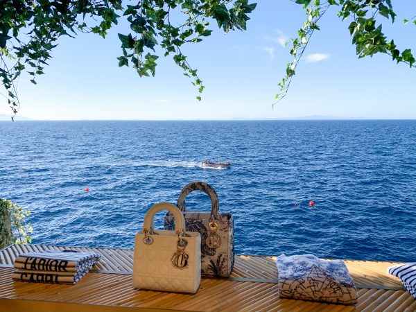 new dior pop up store by thirtyone in capri overlooks mediterranean sea