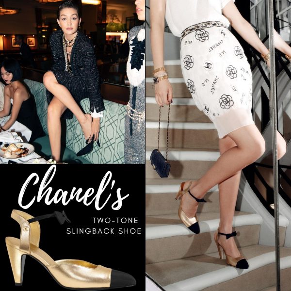 CHANEL's Two-Tone Slingback Shoe