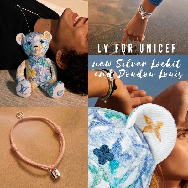 Louis Vuitton silver locket bracelet or necklace to benefit UNICEF. $200 of  every purchase goes to…