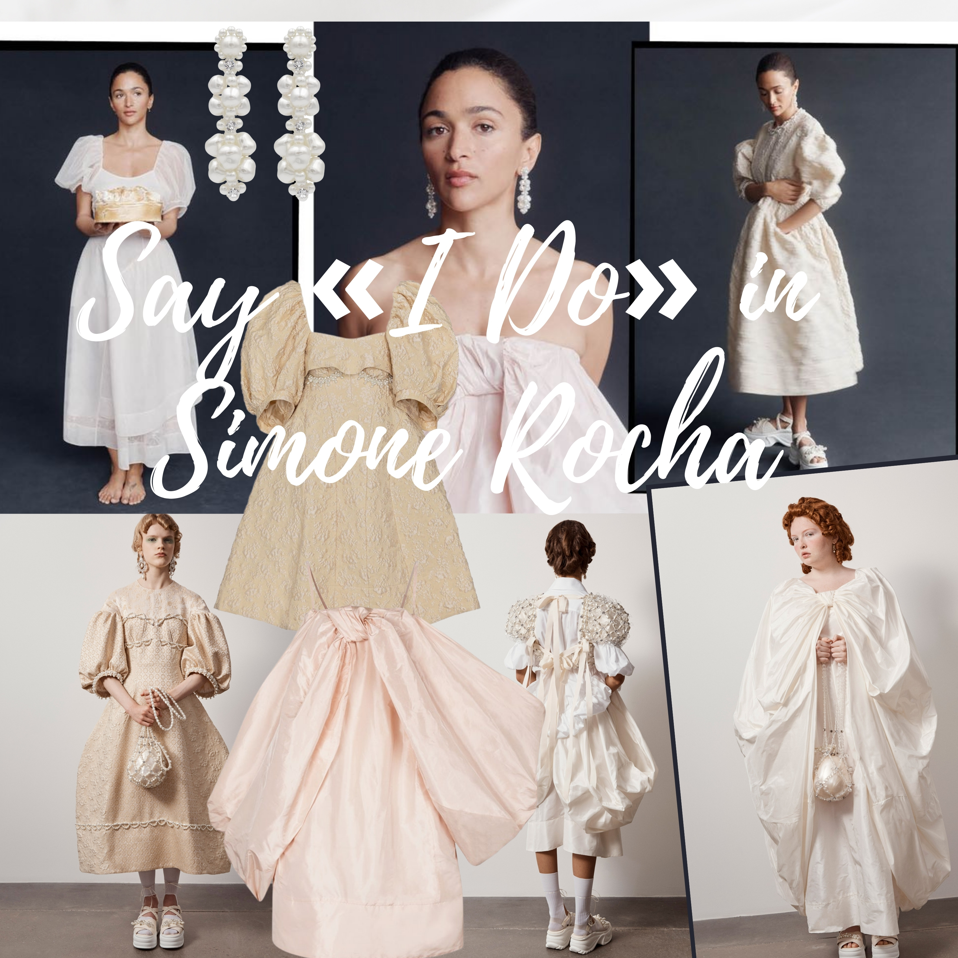 Photography Simone Rocha White Dress Say «I Do» In Simone Rocha