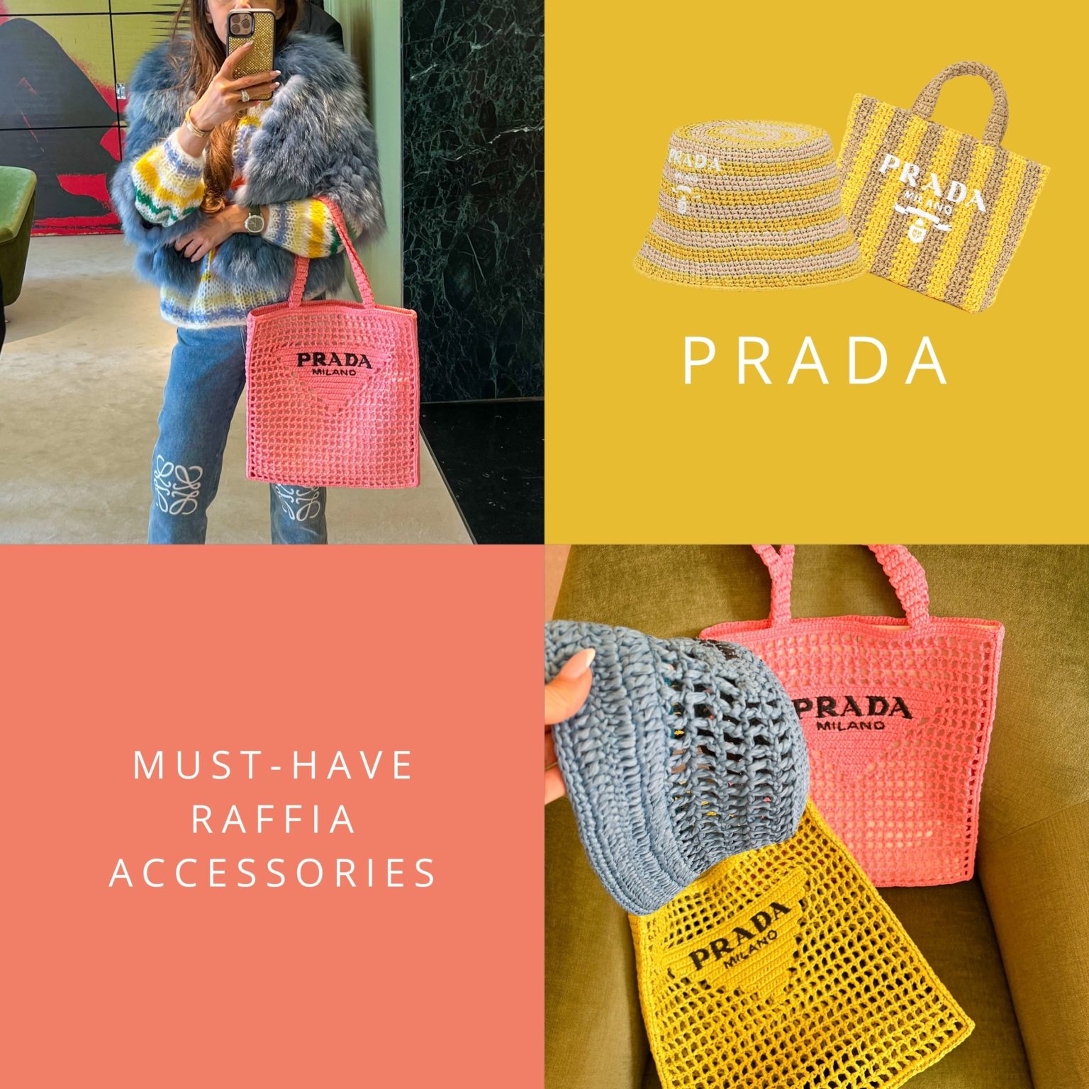 Prada Must-Have Raffia Accessories | Sandra‘s Closet
