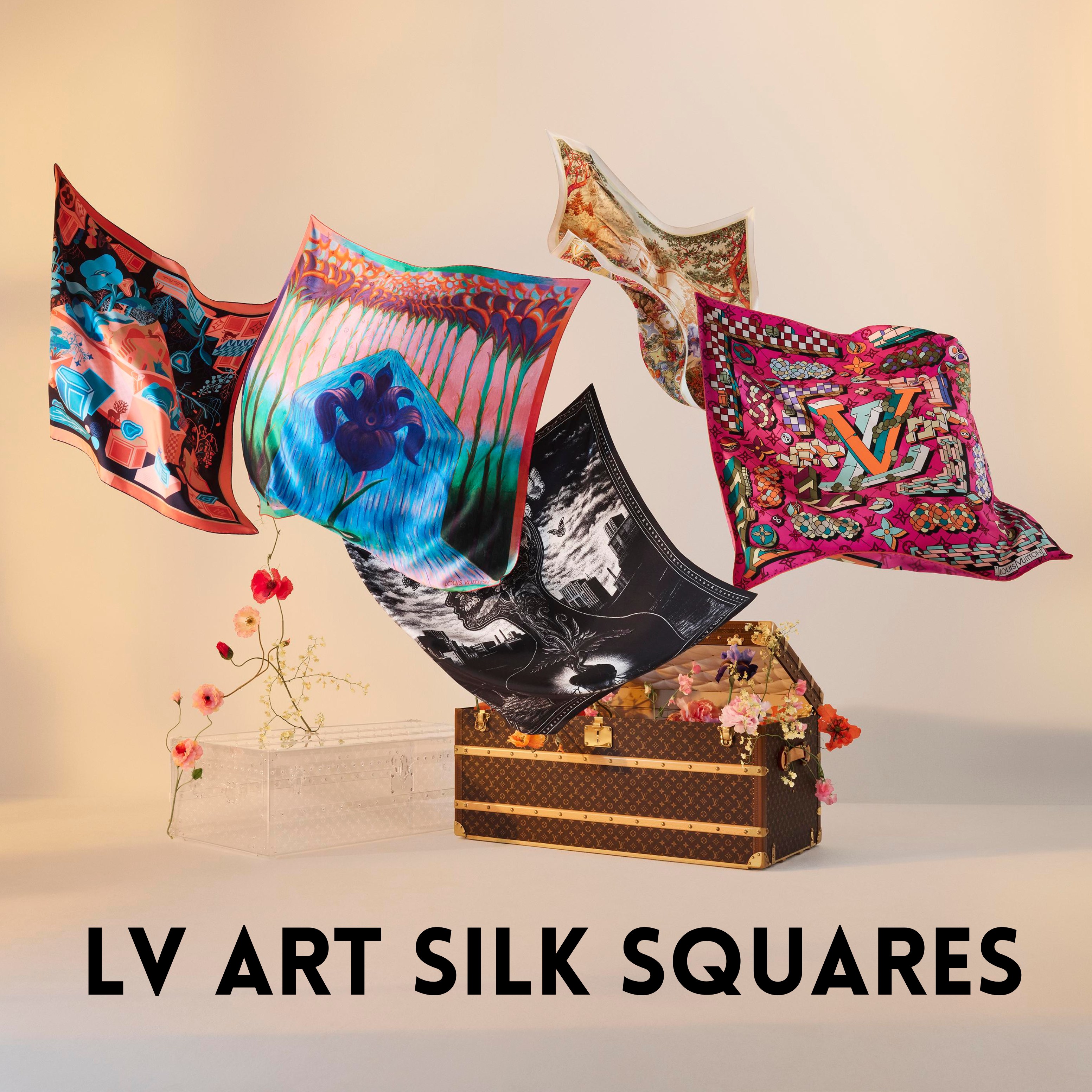 LV Art Silk Squares | Sandra's Closet