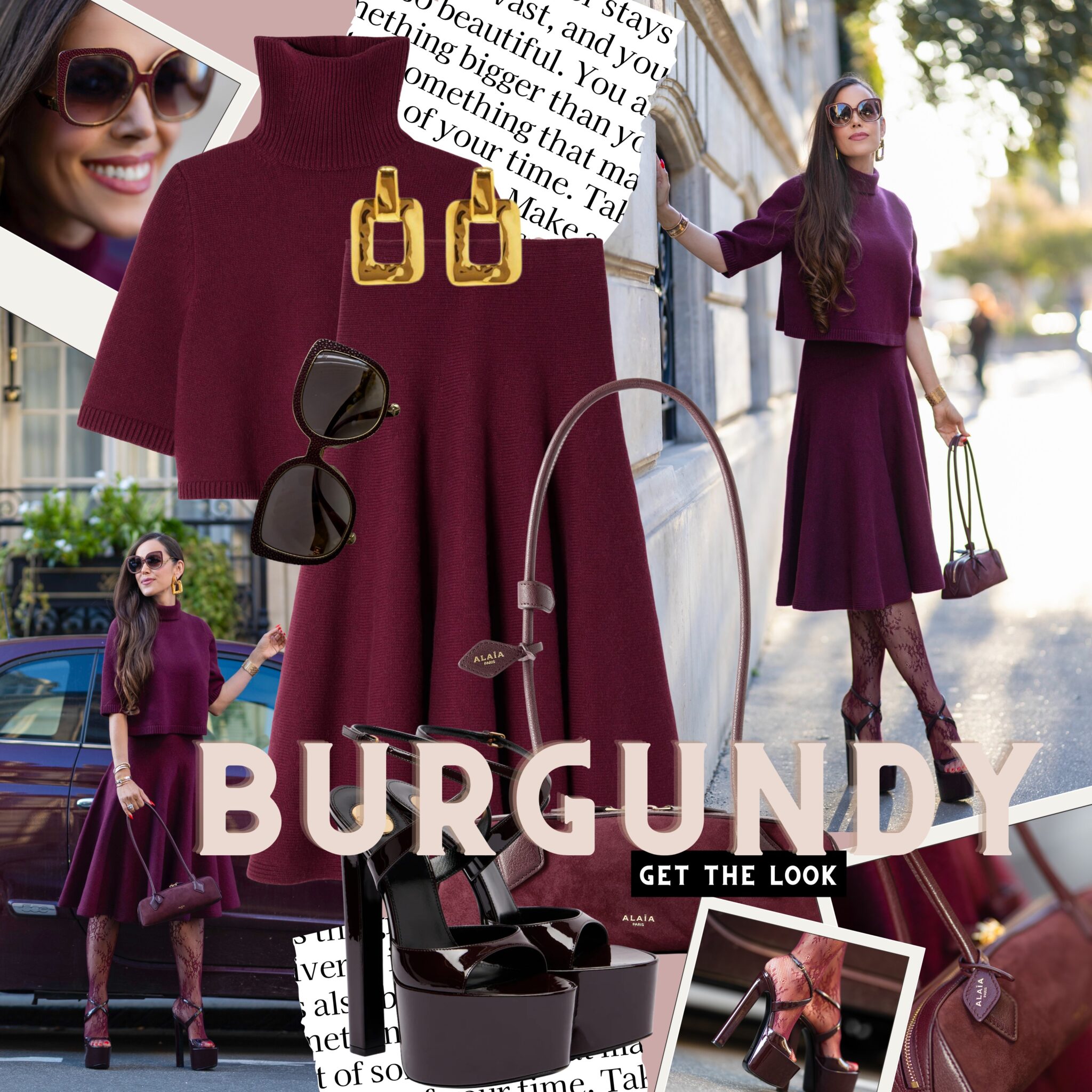 My Look: Burgundy | Sandra‘s Closet